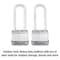 Master Lock Magnum 1-9/16 in. H X 11/16 in. W X 1-3/4 in. L Steel Dual Ball Bearing Locking Weather-, PK2 M1XTLJCCSEN - alternate 2